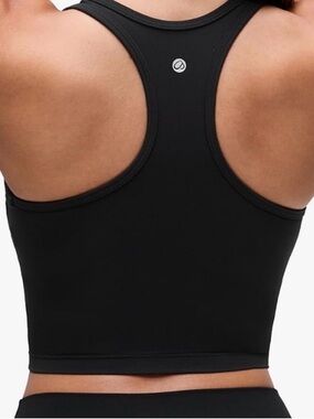 CRZ YOGA Butterluxe Racerback Yoga Sports Bra Black Medium NWT